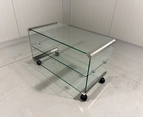 Image 1 of Mueble para equipos de audio, mueble para TV y mesa auxiliar de Gallotti&Radice, Tris 1971.