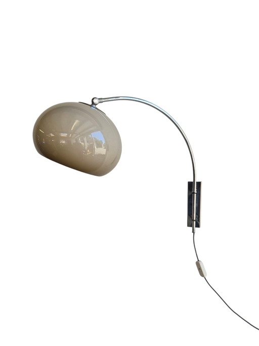 Vintage Dijkstra Wandlamp, Booglamp – wandlampen, Chrome, Plastic