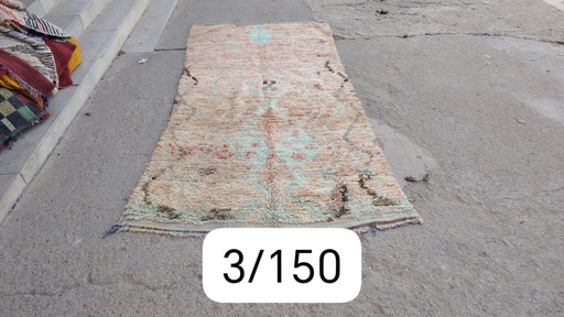 Handgeknoopt Berber kleed wol 300x150cm