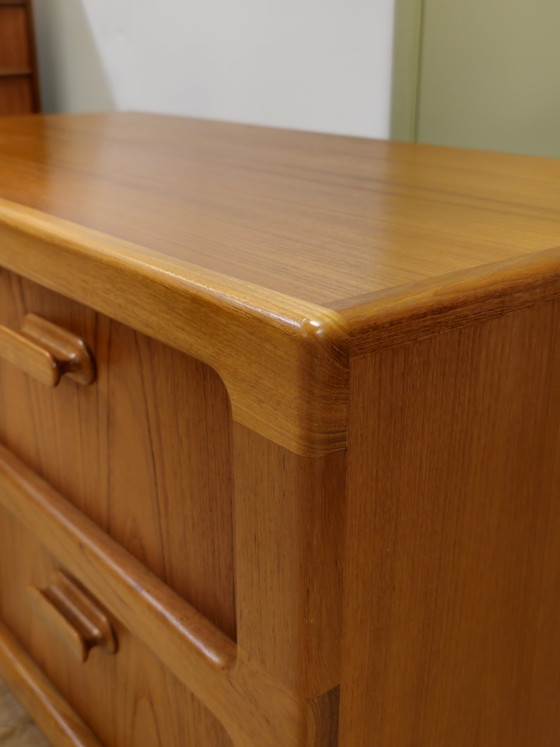 Image 1 of Vintage Silkeborg Danish Chest of Drawers Cabinet Plant Player
