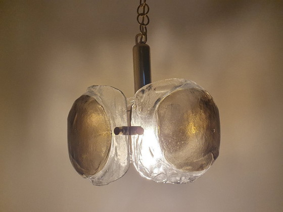 Image 1 of Kaiser Leuchten Murano Mazzega Lustre En Verre Années 1970