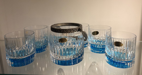 Image 1 of Set da whisky in cristallo tagliato a mano vintage Maestri Muranesi