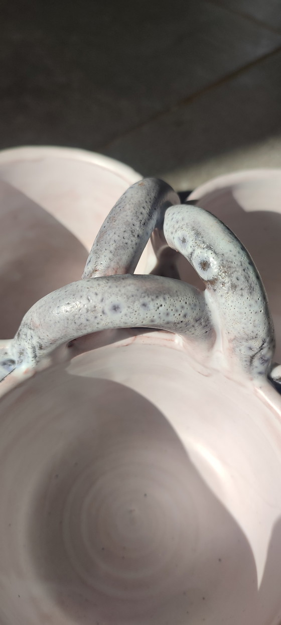 Image 1 of Soporte para servir trípode de cerámica Jean Austruy, años 50/60