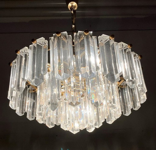 Mid - Century chandelier/ceiling lamp by Kalmar, Austria, 1970s