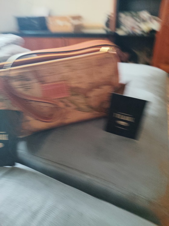 Original Schultertasche Praktisch Neu – Alviero Martini, Schultertaschen, Leather, Canvas (photo 6 of 6)