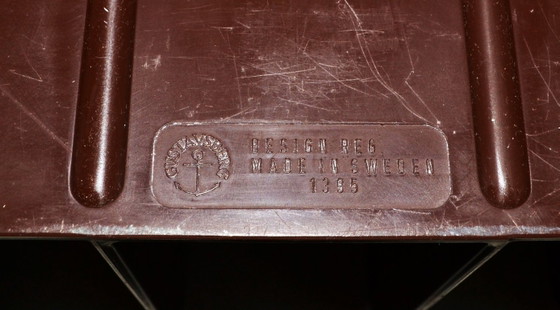 Range-Vinyle Vintage De Sven-Eric Juhlin Pour Gustavsberg, Suède, Années 1970 – Porte-revues, Plastic (photo 4 of 5)