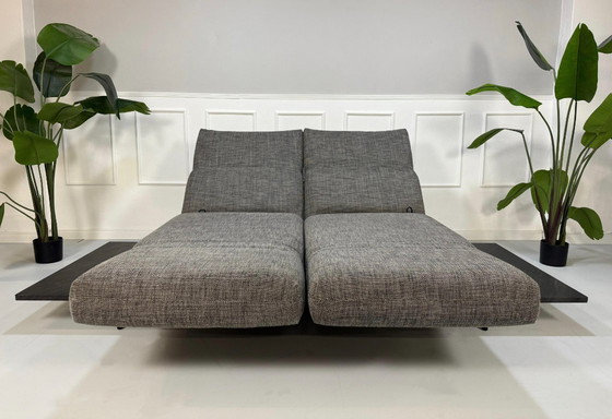 Image 1 of Rolf Benz Aura Tissu Gris Canapé design Fonction relax