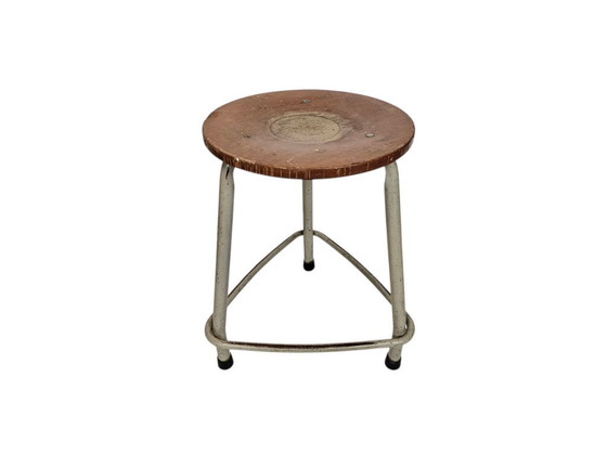 Image 1 of Ahrend The Circle - Industrial - Stool - Wood - Metal - 60s