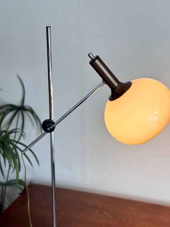 Lampada ad arco vintage Dijkstra mushroom – Dijkstra Lampen, Lampade da terra, Cromo, Plastica (photo 4 of 12)