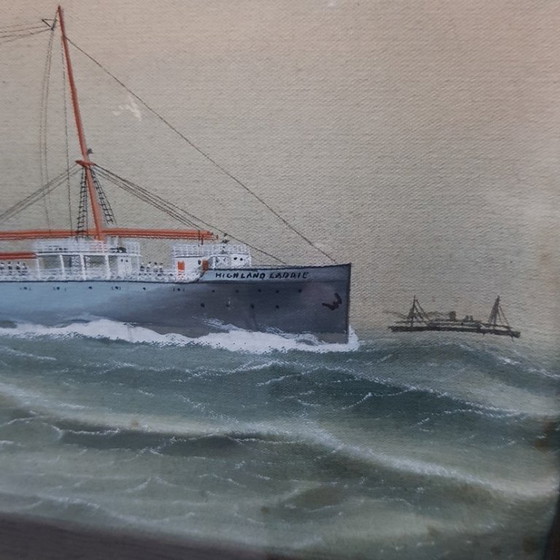 Image 1 of C. Cowland Gouache SS Highland Laddie