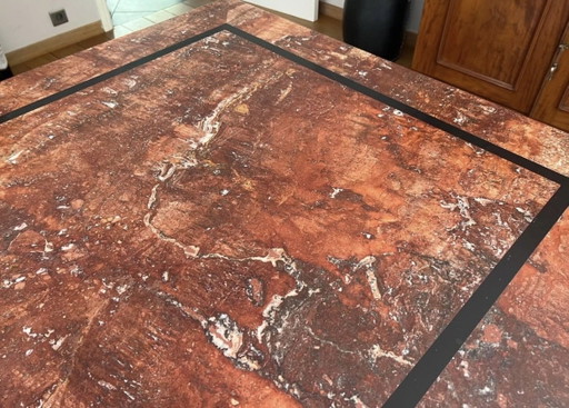 Op maat gemaakte eettafel van rood travertijn – 210 × 110 cm – Marble (photo 2 of 5)