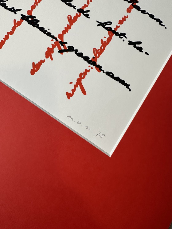 Image 1 of Genummerde zeefdruk - Marcel Van Maele - Gesigneerd