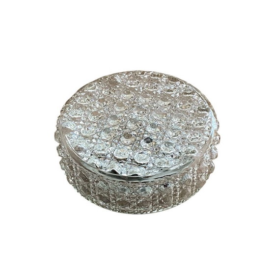 Applique Murale Ronde Plafonnier en Verre Pointes de Diamant Vintage 1970 1980 – Appliques murales, Glass (photo 9 of 9)