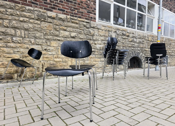 Egon Eiermann stoelen, vintage, midden 20e eeuw, jaren 60/70, loftstudio – Kuipstoelen, Wood (photo 5 of 9)