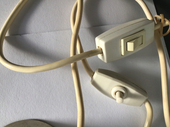 Image 1 of 2 vintage bubble glass table lamps