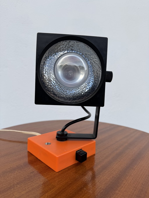 Lampada da parete arancione Philips degli anni '70