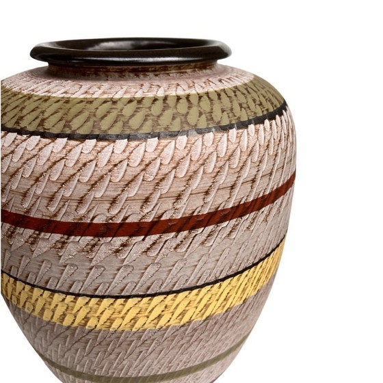 Image 1 of Dümler & Breiden Bodenvase „Faux Klinker“, Typ 29/25, Deutschland 1970er Jahre