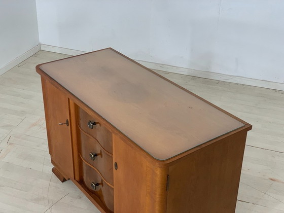 1960s Chest of Drawers Sideboard Cabinet Hallway Cabinet Living Room Cabinet VINTAGE – Wood (photo 8 of 9)