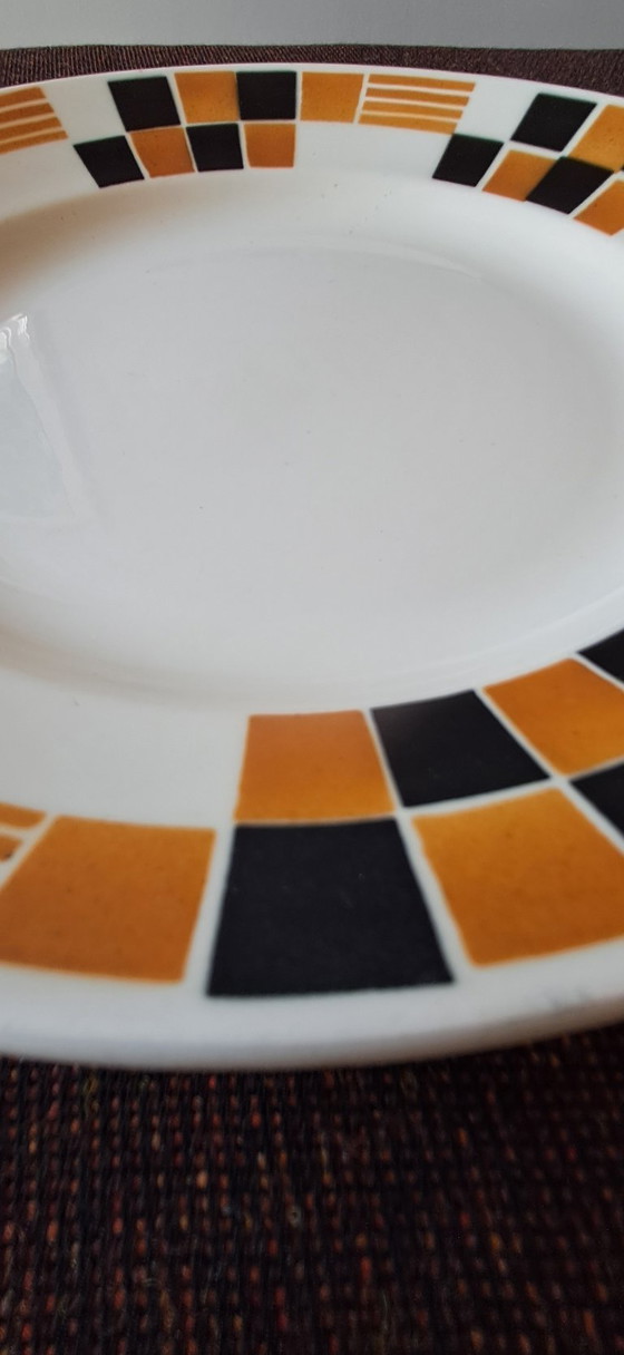Antique Art Deco Plate made in France – Badonviller, Crockery, Ceramic (photo 5 of 6)