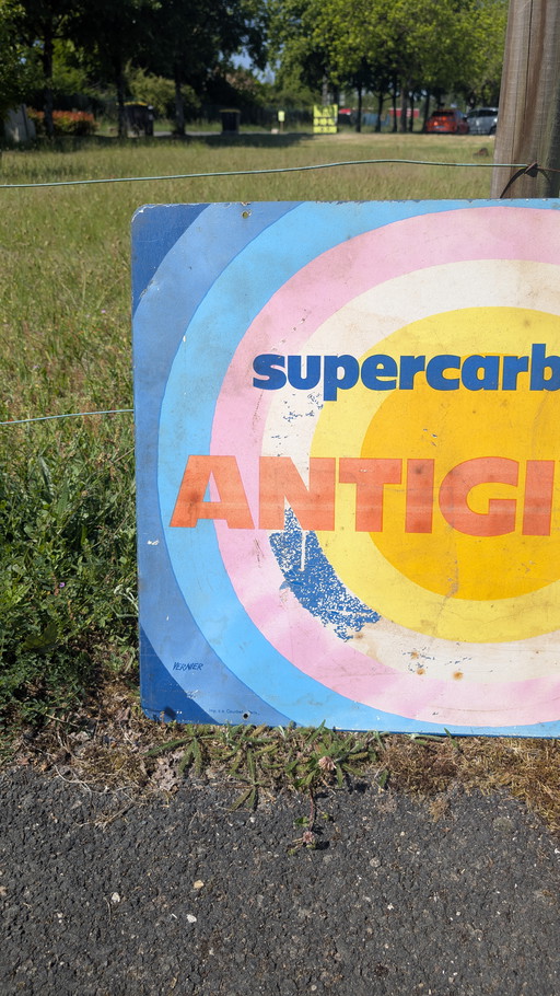 Ipac Vernier geëmailleerde plaat met "Superfuel Anti-Icing" papier visueel