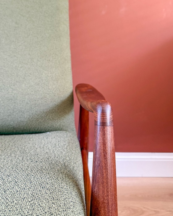 Poltrona reclinabile vintage – Poltrone, Textile, Wood (photo 12 of 14)