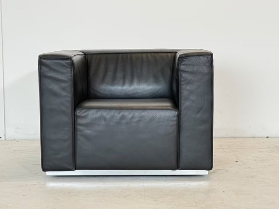 Cassina Blox Armchair Office Leather Reception Chair Design – Metal (photo 3 of 17)