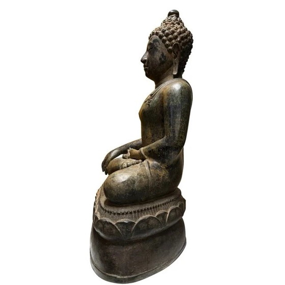 Estatua de Buda de Bronce Grande XXL - Estilo Thai Sukhothai - Bronce Pesado - 70 cm de Alto – Esculturas (photo 8 of 10)