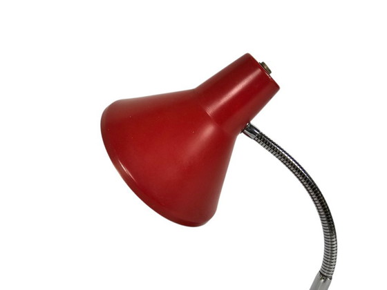 Image 1 of Hala Zeist - lampada da tavolo - rosso - collo flessibile - anni '60