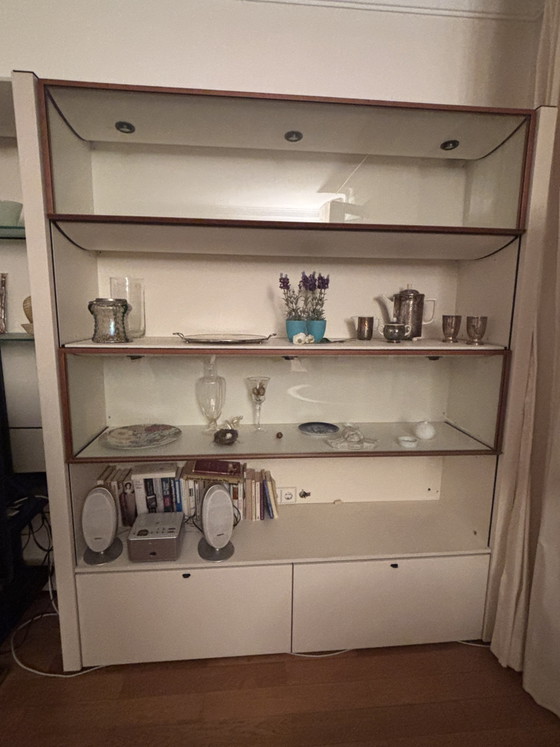 B&B Italia DOMUS wandmeubel – Antonio Citterio – Vintage designklassieker – Vitrinekasten, Wood, Glass (photo 4 of 10)