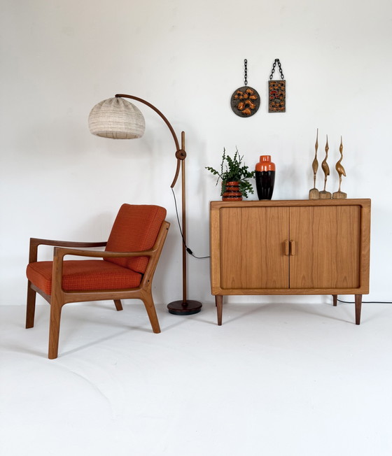 Vintage Teakhouten ‘Archea’ Vloerlamp, Domus ‘70 – Vloerlampen, Wood, Metal (photo 3 of 11)