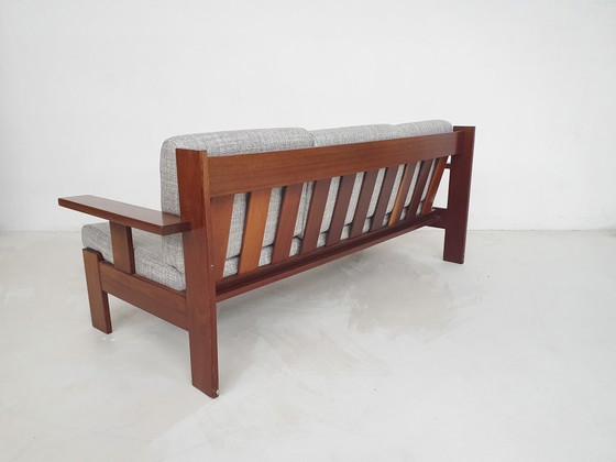 Image 1 of Mid-century minimalistic sofa in teak, Attributed to Harry de Groot for Leolux, The Netherlands 1950's