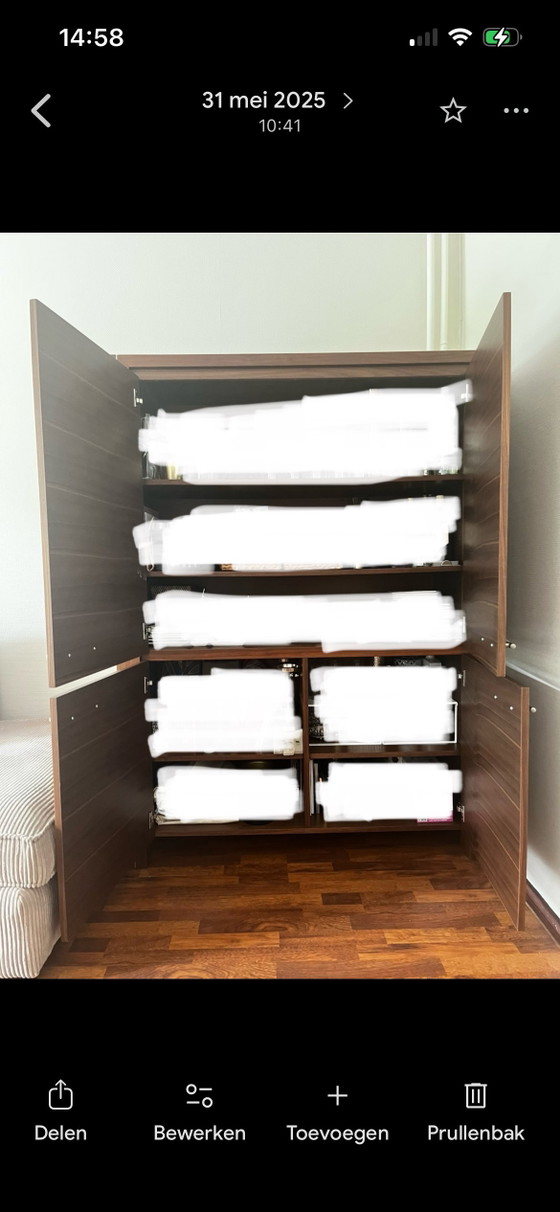 Image 1 of Mobile contenitore/credenza - Noce tinto