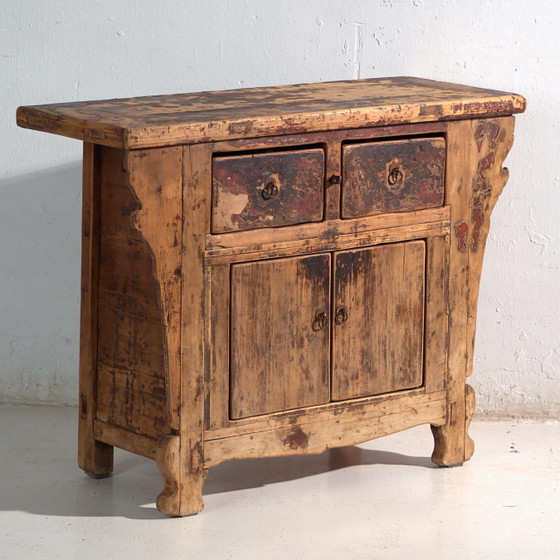 Credenza antica in legno di pino – Cina, circa 1930 – Credenze, Iron (photo 4 of 40)