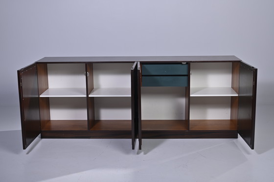 Image 1 of BUFFET BRUTAL BELGE EN ACAJOU TEINTÉ