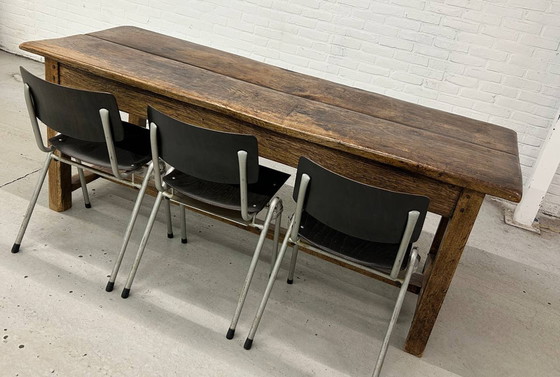 Image 1 of Table paysanne française ancienne