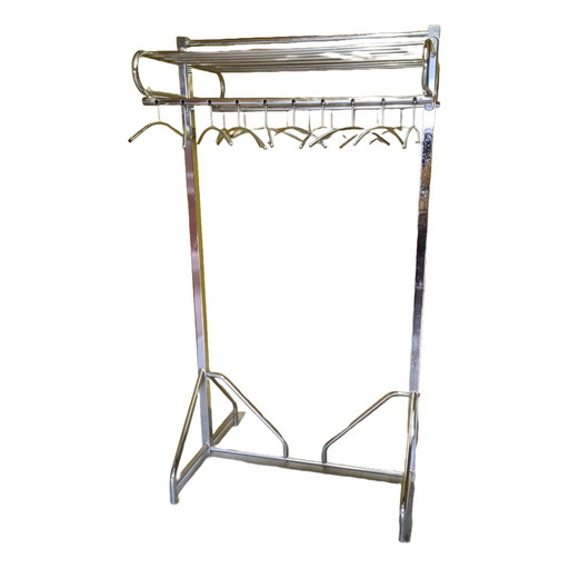 Vintage Chrome Coat Rack From Oostwoud 1970s