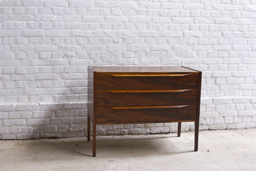 Rosewood Chest of Drawers, Model 34, Kai Kristiansen by Aksel Kjersgaard, 1960's