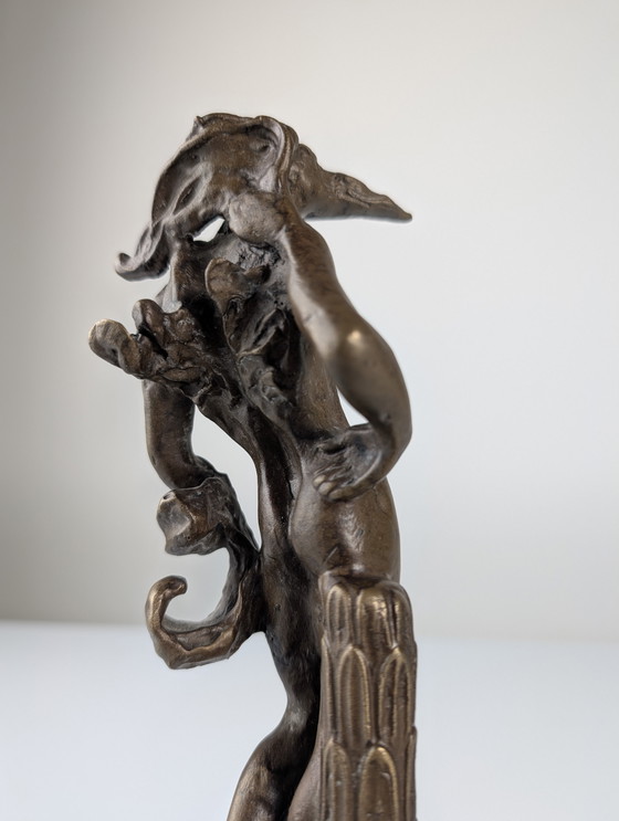 Image 1 of Scultura in bronzo "Birdman" di Salvador Dalí