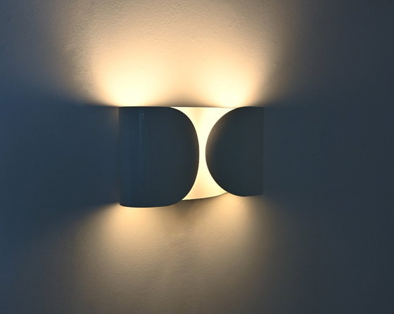 Image 1 of Applique Foglio Blanche par Tobia & Afra Scarpa pour Flos, 1960s