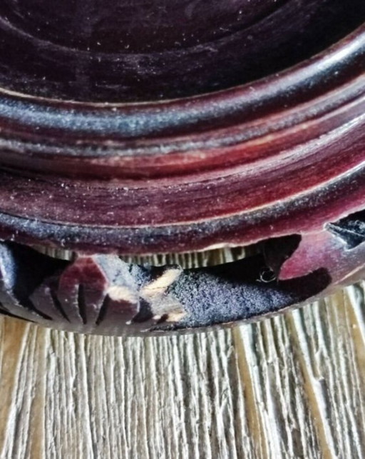 Cinnabar vase duo