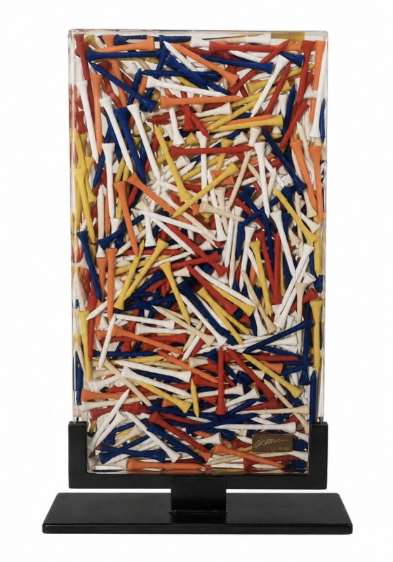 Arman Golf Tees 2003 HC 4/20 Archives Durand Ruel Accumulazione Sculture – Plastic, Metal (photo 5 of 6)