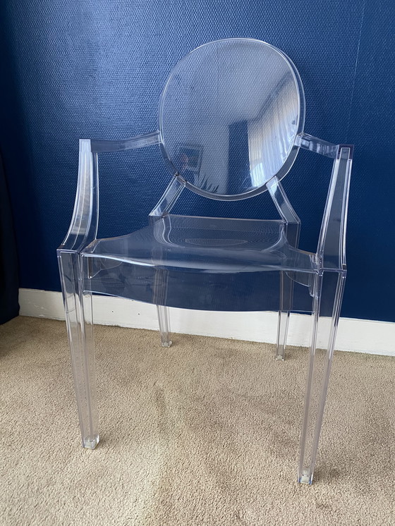 Image 1 of 2 Louis Ghost Crystal Chairs