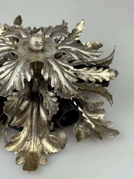 Image 1 of 60s 70s wandlamp plafondlamp Florentijns metaal Banci Firenze Design