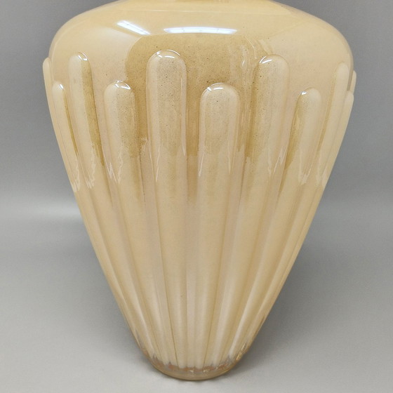 Image 1 of 1960s Astonishing Beige Vase by Michielotto. Made in Italy