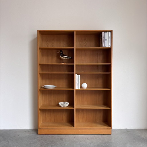 Grote Vintage boekenkast Hundevad eiken 