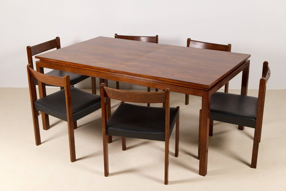Image 1 of Mesa de comedor Alfred Hendrickx de palisandro, modelo 601, Belform, 1960