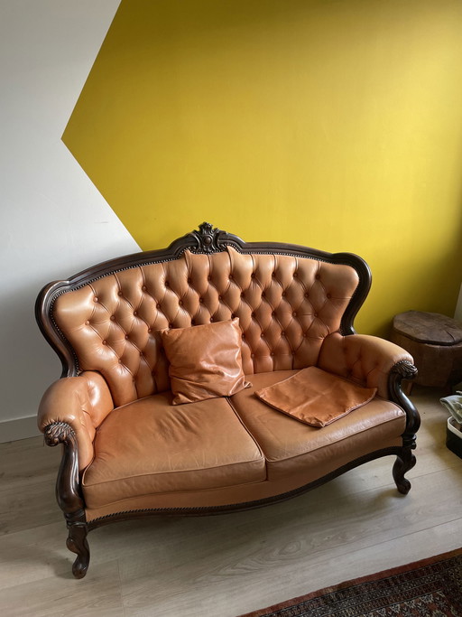 Divano vintage barocco a 2 posti