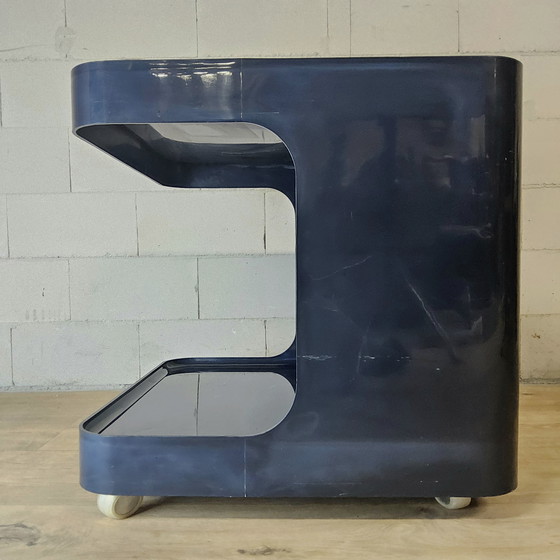 Image 1 of Vintage Itilian design GAME side table Marcello Siard / Collezoni Longata space age bar table / magazine table