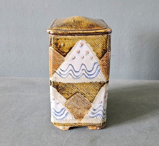Image 1 of Jos Vulto (1953-2001) Rectangular ceramic lidded container