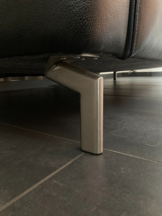 Image 1 of Canapé en cuir noir de la marque Topform